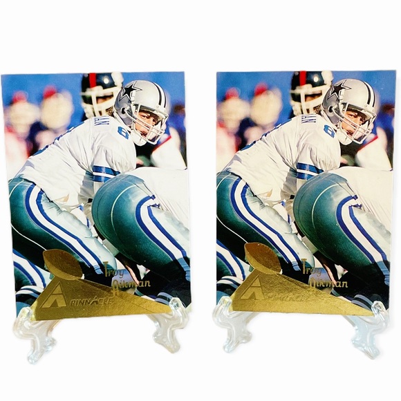 1994 Troy Aikman Pinnacle Football Card #150 Dallas Cowboys Gold Trophy - Picture 4 of 4